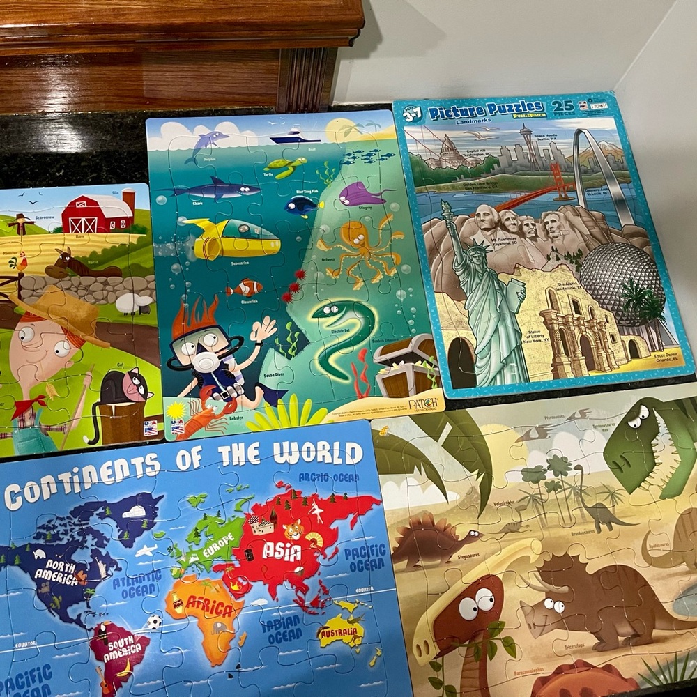 Picture Puzzles-Lot of 5
